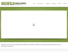 Tablet Screenshot of greenfieldmochamber.com